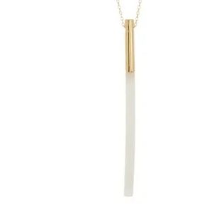 Argento vivo 18k gold necklace